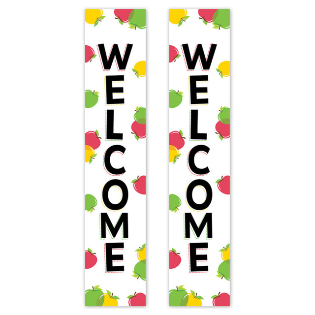 CREATIVE TEACHING PRESS Creative Teaching Press® Apple Time Welcome 2-Sided Banner, 8" x 39", Pack of 2