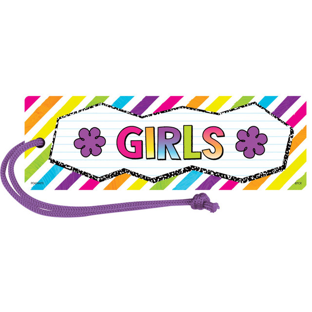 TEACHER CREATED RESOURCES Teacher Created Resources® Brights 4Ever Magnetic Girls Pass