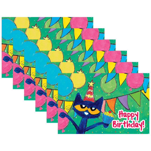TEACHER CREATED RESOURCES Teacher Created Resources® Pete The Cat Happy Birthday Postcards, 30 Per Pack, 6 Packs