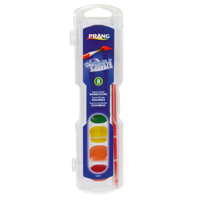 DIXON TICONDEROGA CO Prang® Semi-Moist Washable Watercolor Set, 8 colors