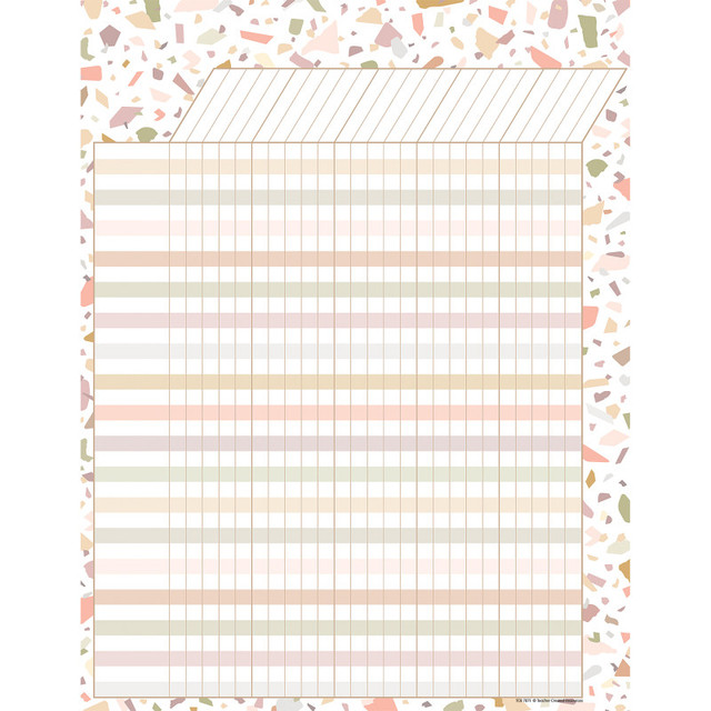 TEACHER CREATED RESOURCES Teacher Created Resources® Terrazzo Tones Incentive Chart, 17" x 22"