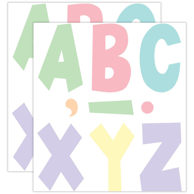 TEACHER CREATED RESOURCES Teacher Created Resources® Pastel Pop 7" Fun Font Letters, 120 Per Pack, 2 Packs