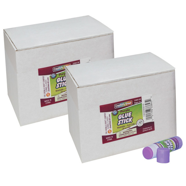 DIXON TICONDEROGA CO Creativity Street® Glue Sticks, Purple, 0.28 oz., 30 Per Pack, 4 Packs