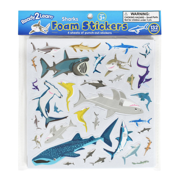 LEARNING ADVANTAGE READY 2 LEARN™ Foam Stickers - Sharks