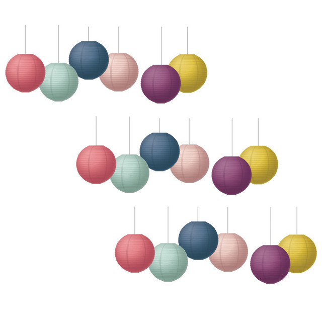 TEACHER CREATED RESOURCES Teacher Created Resources® Oh Happy Day 8" Paper Lanterns, 6 Per Pack, 3 Packs