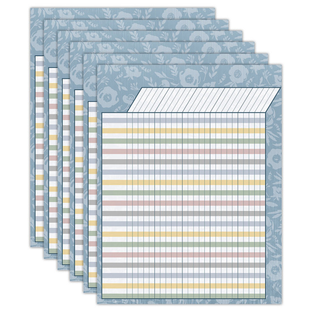 TEACHER CREATED RESOURCES Teacher Created Resources® Classroom Cottage Incentive Chart, 17" x 22", Pack of 6