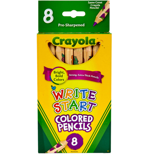 CRAYOLA LLC Crayola® Write Start® Colored Pencils, 8 Colors