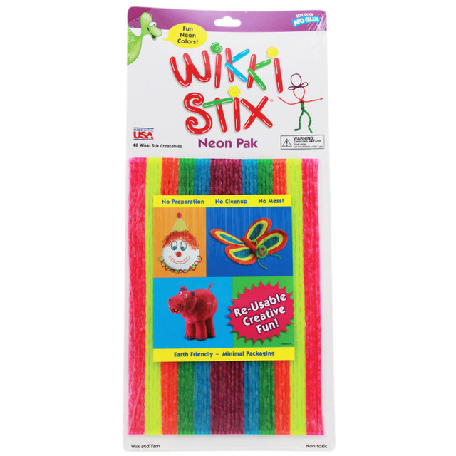 WIKKI STIX Wikki Stix® Wikki Stix®, Neon Colors, Pack of 48 WIKKI STIX Wikki Stix® Wikki Stix®, Neon Colors, Pack of 48