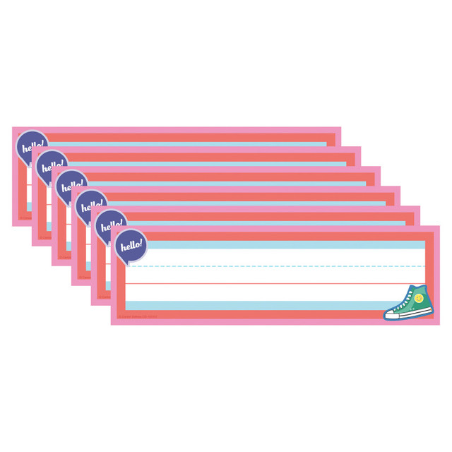 CARSON DELLOSA EDUCATION Carson Dellosa Education We Stick Together Name Plates, 36 Per Pack, 6 Packs
