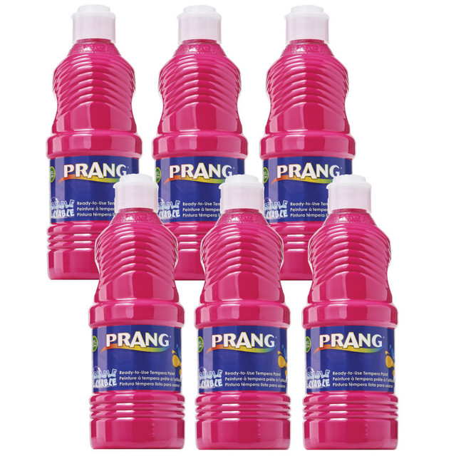 DIXON TICONDEROGA CO Prang® Washable Tempera Paint, Magenta, 16 oz, Pack of 6