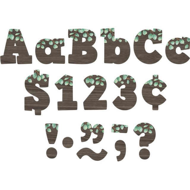 TEACHER CREATED RESOURCES Teacher Created Resources® Eucalyptus 4" Bold Block Letters Combo Pack