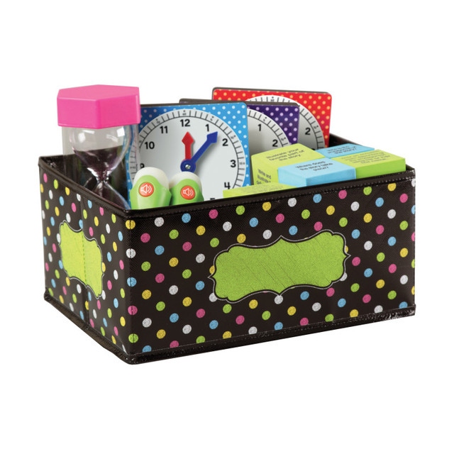 TEACHER CREATED RESOURCES Teacher Created Resources® Chalkboard Brights Small Storage Bin, 8" x 11" x 5"