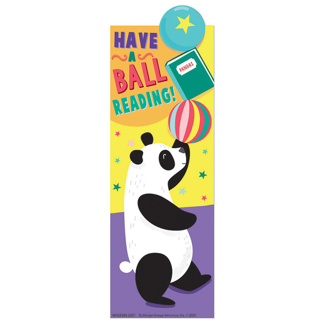EUREKA Eureka® Panda Have a Ball Reading Bookmarks, Pack of 36