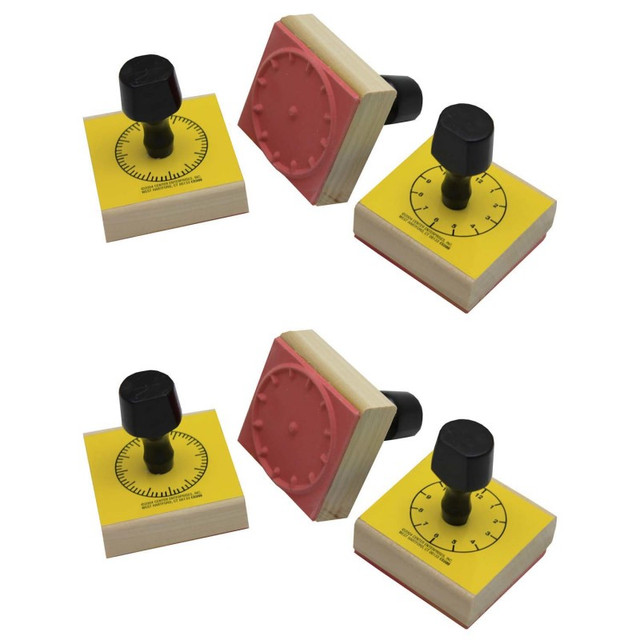 LEARNING ADVANTAGE READY 2 LEARN™ Clock Stamp Set, 3 Per Set, 2 Sets