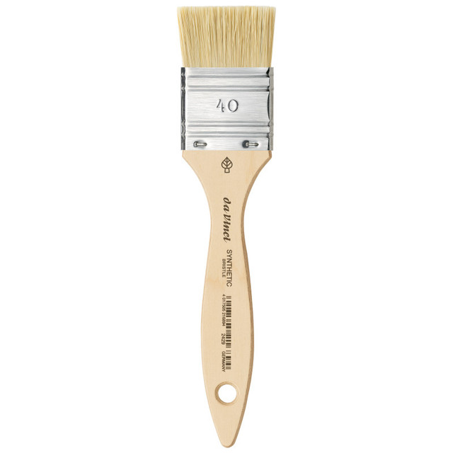 GREGORY DANIELS FINE ARTS INC da Vinci SYNTHETIC Mottler Brush, Natural Hog, Acrylic & Oil, Flat, Series 2429, Size 40