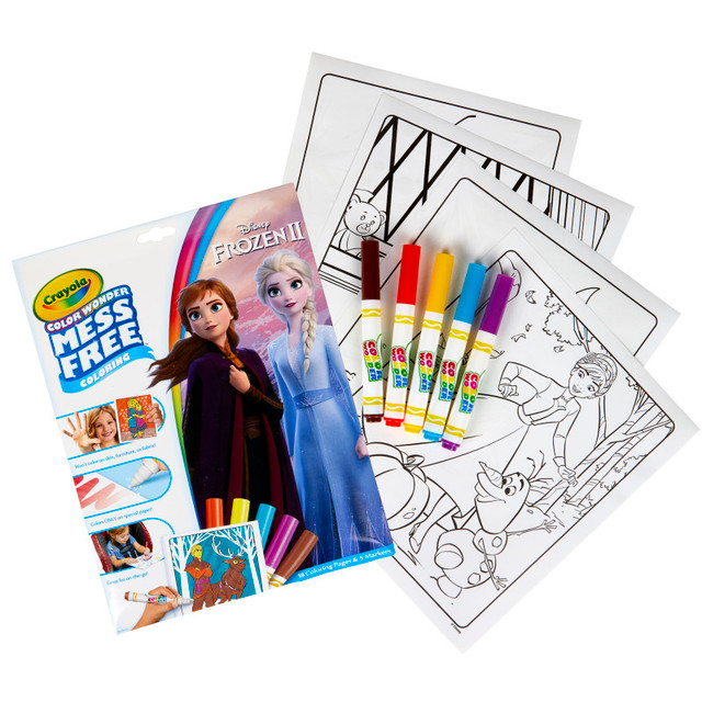 CRAYOLA LLC Crayola® Color Wonder Mess Free Coloring Pad & Markers, Frozen 2