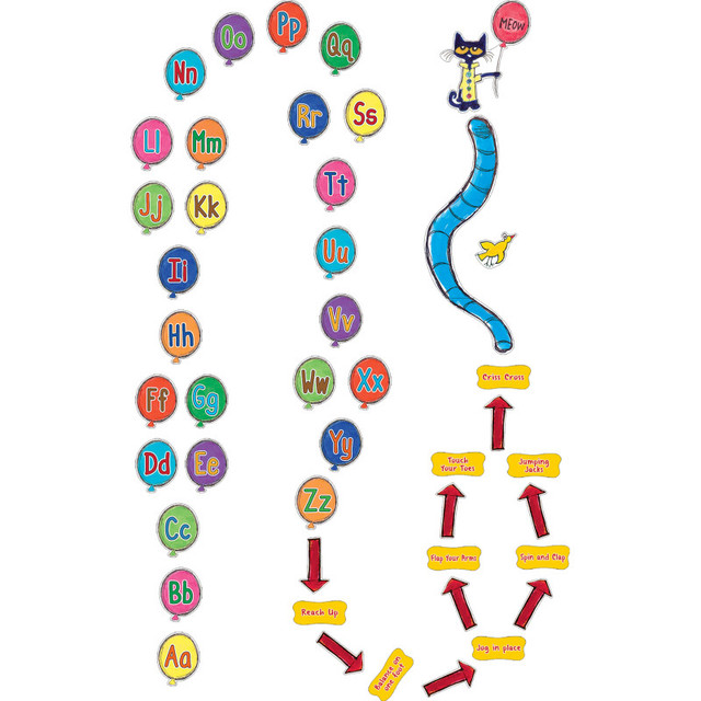 TEACHER CREATED RESOURCES Teacher Created Resources® Pete the Cat Alphabet Balloons Sensory Path