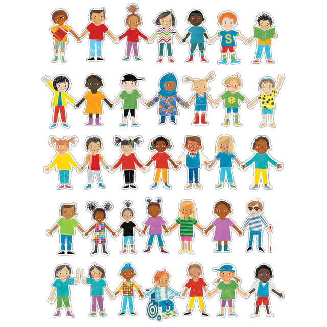 CARSON DELLOSA EDUCATION Carson Dellosa Education All Are Welcome Kids Cut-Outs, Pack of 36