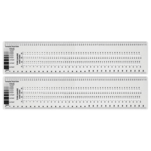 ACME UNITED CORPORATION Westcott® Graphic Arts Ruler, 3" x 12", Pack of 2