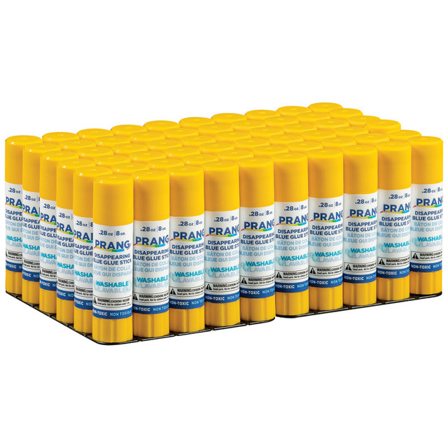 DIXON TICONDEROGA CO Prang® Disappearing Blue Glue Sticks, Washable, .28oz, 60 Count