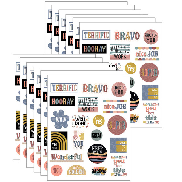 TEACHER CREATED RESOURCES Teacher Created Resources® Wonderfully Wild Stickers, 120 Per Pack, 12 Packs