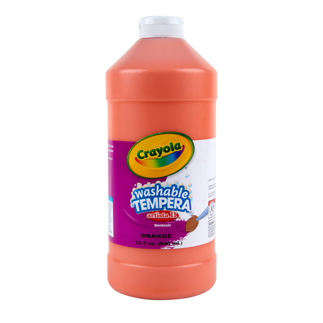CRAYOLA LLC Crayola® Artista II Washable Tempera Paint, 32 oz, Orange