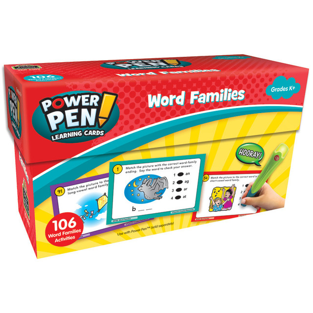 TEACHER CREATED RESOURCES Teacher Created Resources® Power Pen™ Learning Cards: Word Families