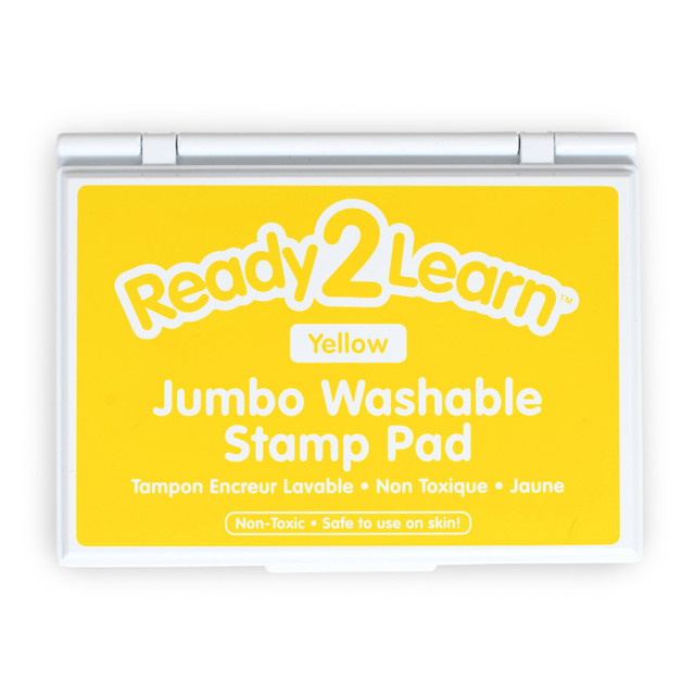 LEARNING ADVANTAGE READY 2 LEARN™ Jumbo Washable Stamp Pad - Yellow - 6.2"L x 4.1"W