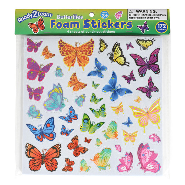 LEARNING ADVANTAGE READY 2 LEARN™ Foam Stickers - Butterflies - Pack of 172