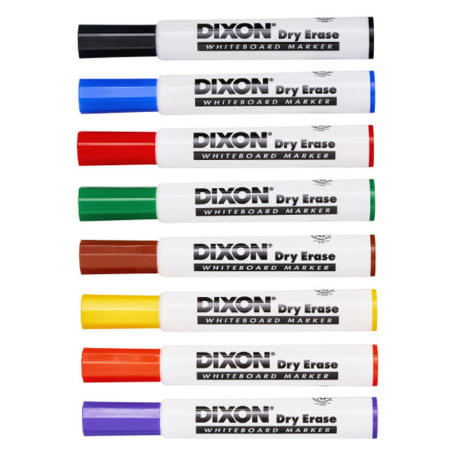 DIXON TICONDEROGA CO Dixon® Dry Erase Markers Wedge Tip, 8 Color Set