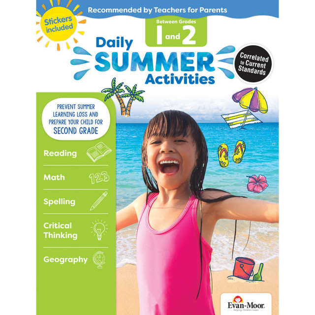 EVAN-MOOR Evan-Moor Educational Publishers Daily Summer Activities, Moving from 1st Grade to 2nd Grade