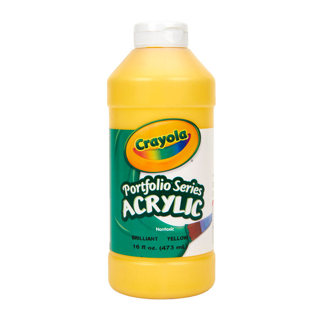 CRAYOLA LLC Crayola® Portfolio Series Acrylic Paint, 16 oz., Brilliant Yellow