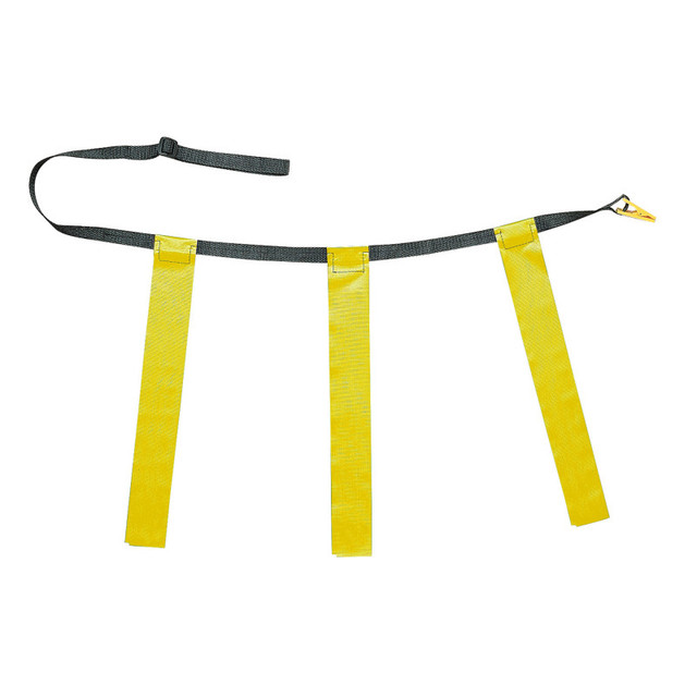CHAMPION SPORTS Champion Sports Triple Flag Football Set, Youth, Yellow, 25"-31", 12 per pack