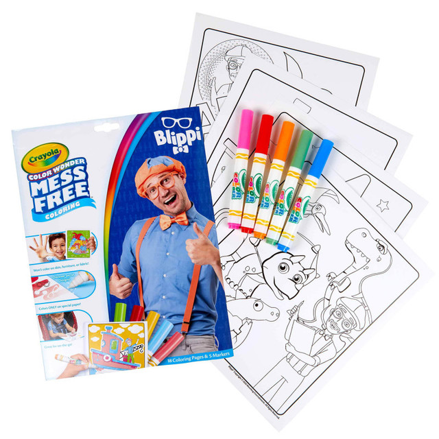 CRAYOLA LLC Crayola® Color Wonder® Coloring Pad & Markers, Blippi
