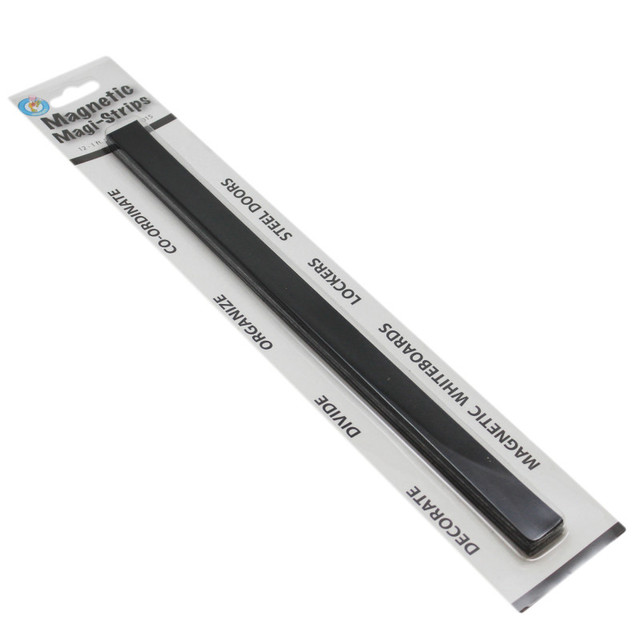 ASHLEY PRODUCTIONS Ashley Productions® Magnetic Magi-Strips, Black, 12'