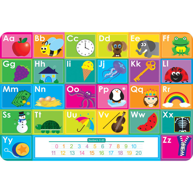 ASHLEY PRODUCTIONS Ashley Productions® The Original Fun Mat™, Welcome Mat, 15.5" x 23.5", ABC Pictures Welcome