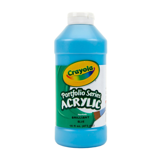 CRAYOLA LLC Crayola® Portfolio Series Acrylic Paint, 16 oz., Brilliant Blue