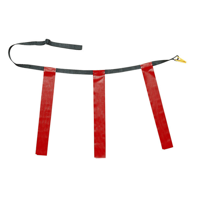 CHAMPION SPORTS Champion Sports Triple Flag Football Set, Youth Size, Red, 25"-31", 12 per pack