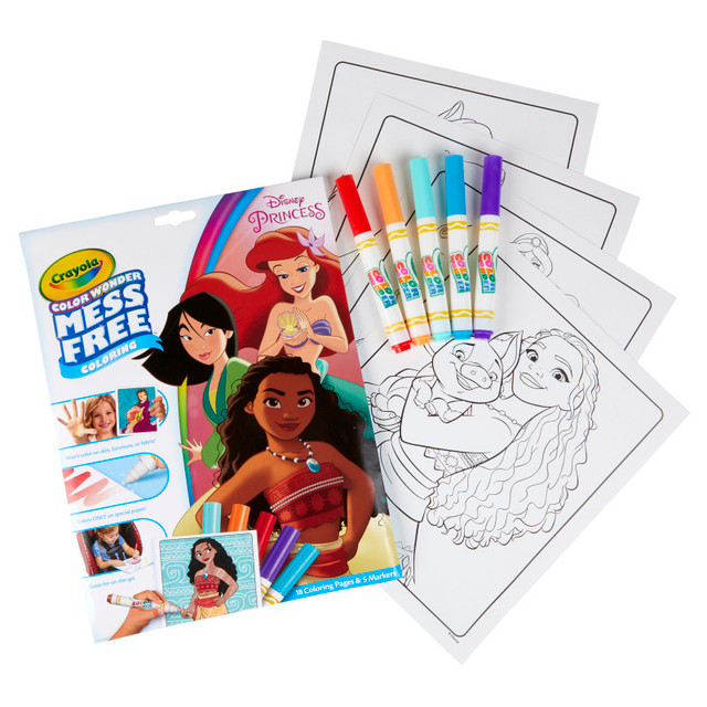 CRAYOLA LLC Crayola® Color Wonder Mess Free Coloring Pad & Markers, Princess