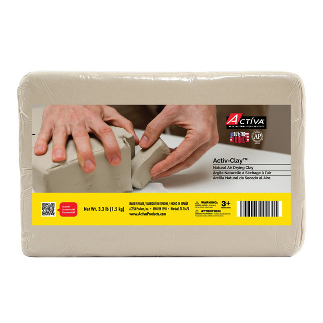 ACTIVA PRODUCTS ACTÍVA Activ-Clay™ Air Dry Clay, White, 3.3 lbs.
