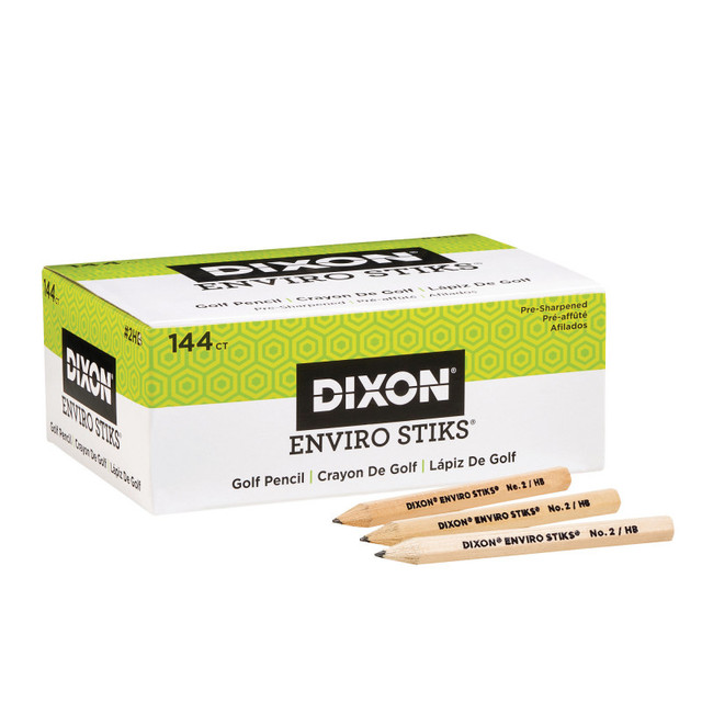 DIXON TICONDEROGA CO Dixon® EnviroStiks Golf Pencils, 144 Count
