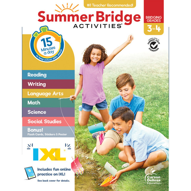 CARSON DELLOSA EDUCATION Carson Dellosa Education Summer Bridge Activities, Grade 3-4