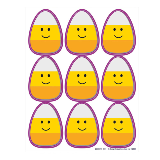 EUREKA Eureka® Candy Corn Giant Stickers, Pack of 36