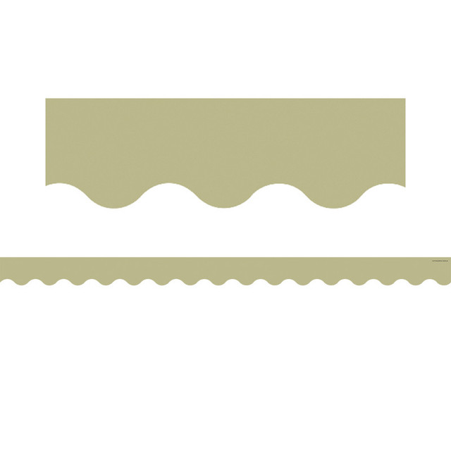 TEACHER CREATED RESOURCES Teacher Created Resources® Olive Green Scalloped Border Trim, 35 Feet