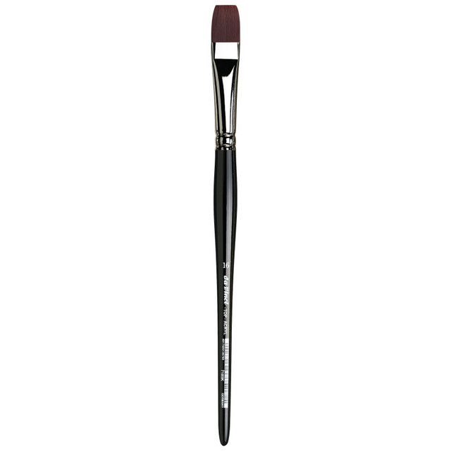 GREGORY DANIELS FINE ARTS INC da Vinci TOP-ACRYL Bright Red-Brown Brush, Synthetic, Acrylic & Oil, Flat, Series 7185K, Size 16