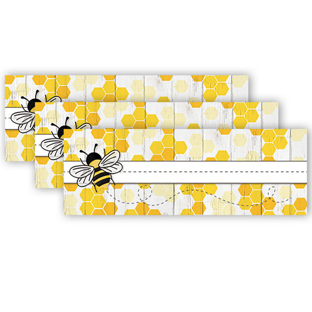 EUREKA Eureka® The Hive Self-Adhesive Name Plates, 36 Per Pack, 3 Packs