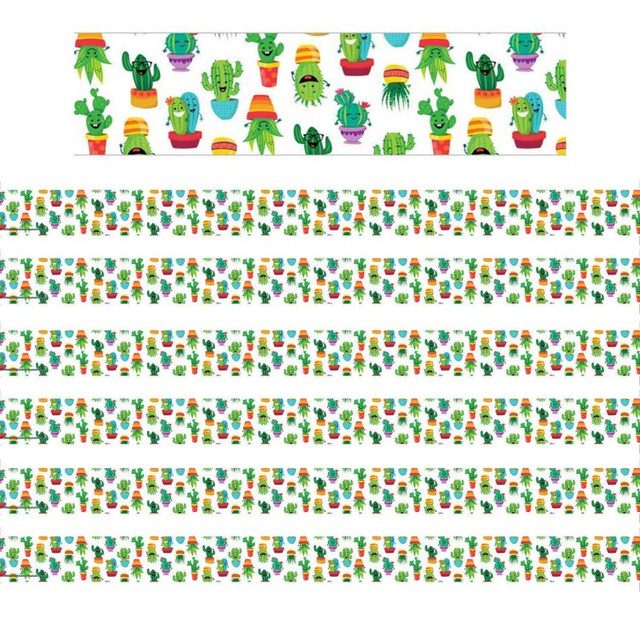 EUREKA Eureka® A Sharp Bunch Tossed Pattern Deco Trim®, 37 Feet Per Pack, 6 Packs