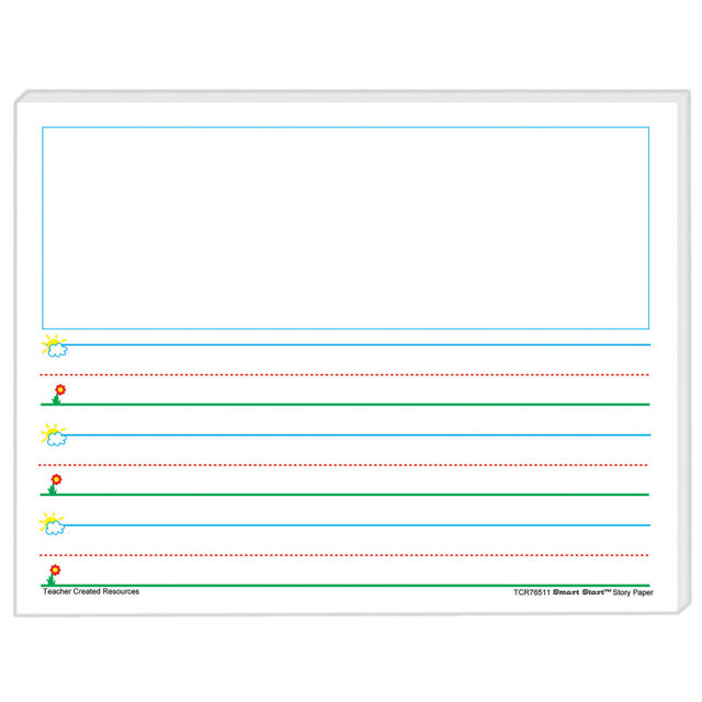 TEACHER CREATED RESOURCES Teacher Created Resources® Smart Start K-1 Story Paper: 100 Sheets