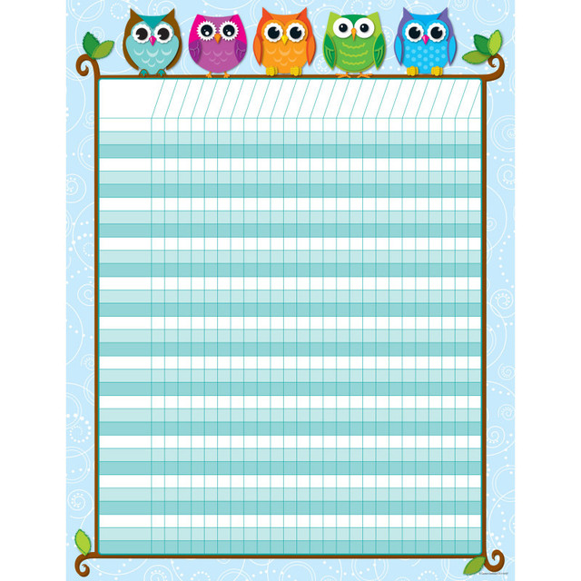 CARSON DELLOSA EDUCATION Carson Dellosa Education Colorful Owls Incentive Chart