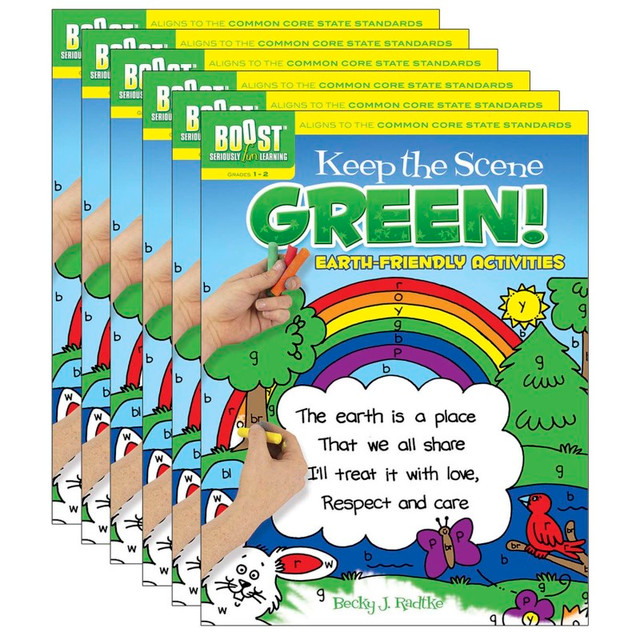 DOVER PUBLICATIONS BOOST™ Keep the Scene Green!: Earth-Friendly Activities, Pack of 6